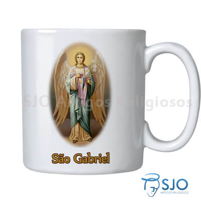 Caneca São Gabriel com Oração