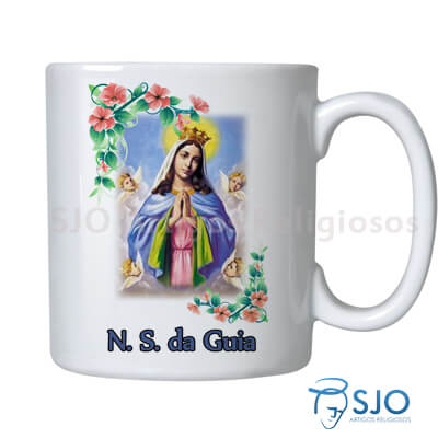 Caneca Nossa Senhora da Guia com Oração