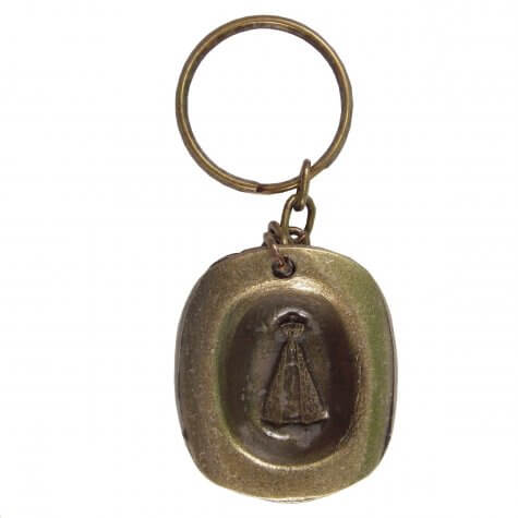 Chaveiro Chapéu Nossa Senhora Aparecida de Bronze