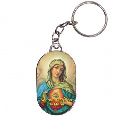 Chaveiro Chapinha - Sagrado Coração de Maria
