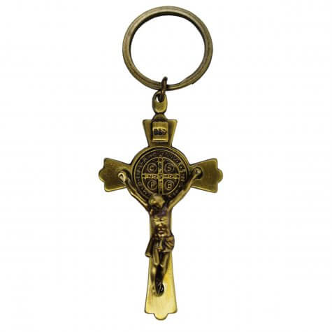Chaveiro Cruz de São Bento Ouro Velho
