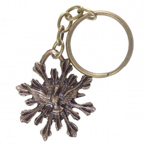 Chaveiro Divino Espírito Santo de Bronze