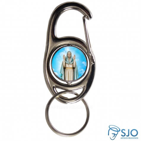 Chaveiro Mosquetão Giratório Nossa Senhora do Equilíbrio
