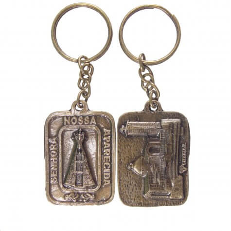 Chaveiro Nossa Senhora Aparecida de Bronze - Modelo 03