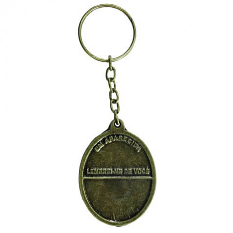 Chaveiro de Bronze de Nossa Senhora Aparecida - Mod. 2