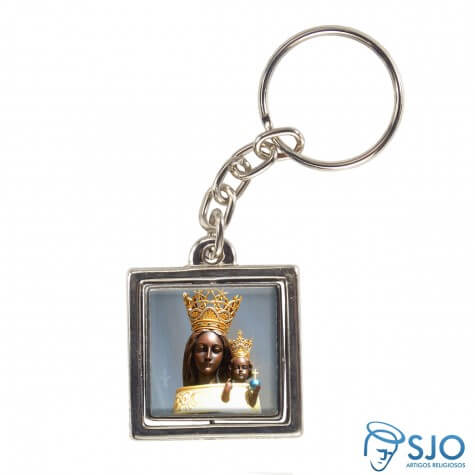 Chaveiro Quadrado Giratório de Nossa Senhora do Loreto