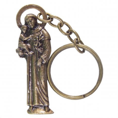 Chaveiro Santo Antônio de Bronze