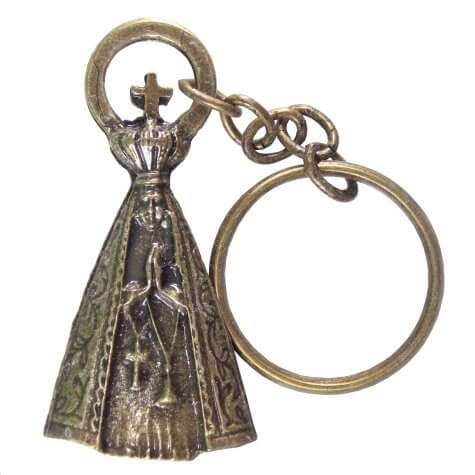 Chaveiro Nossa Senhora Aparecida de Bronze - Modelo 04