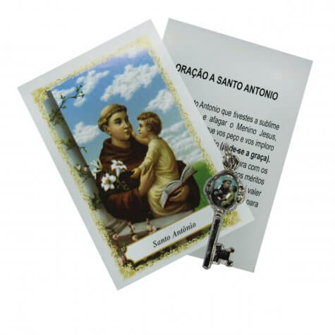 Chavinha de Santo Antônio com Oração