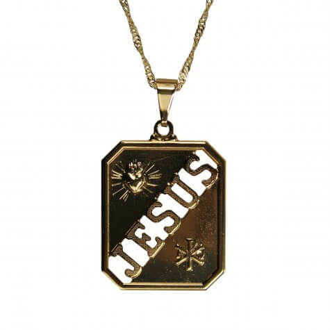 Colar de Jesus Folheado