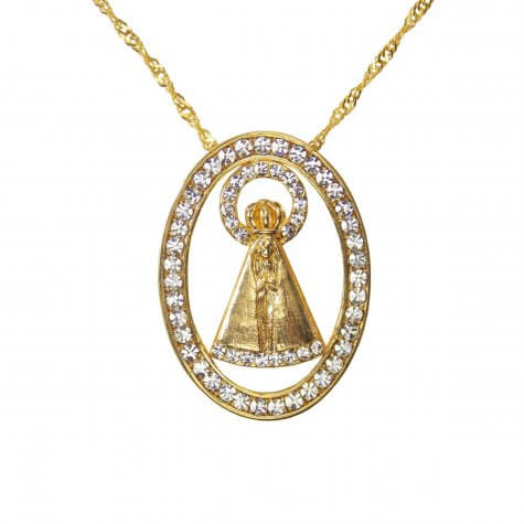 Colar Oval de Nossa Senhora Aparecida