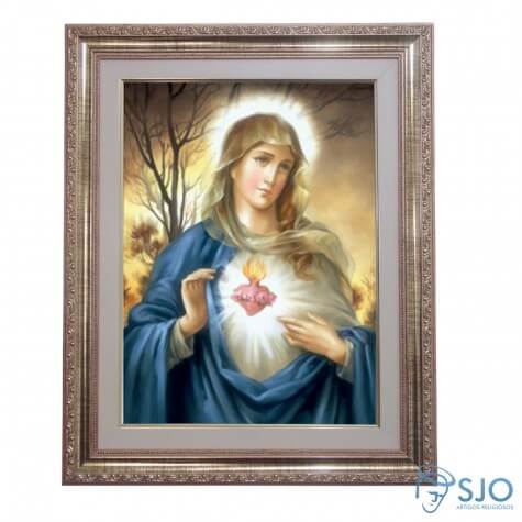 Quadro - Sagrado Coração de Maria - Modelo 1 - 52 cm x 42 cm