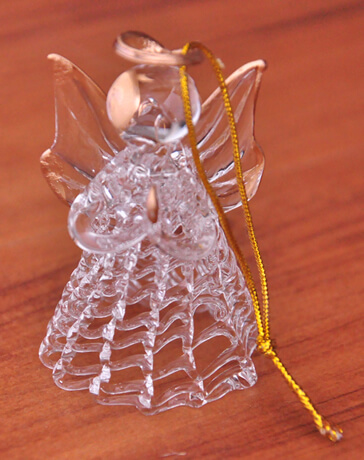 Anjo Estilizado de Cristal - 6 cm