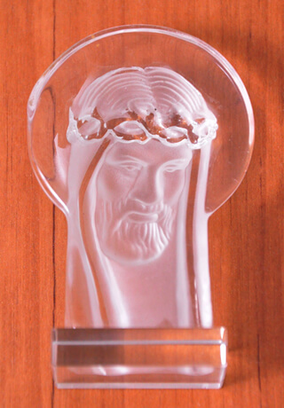 Face de Cristo de Cristal - 7 cm