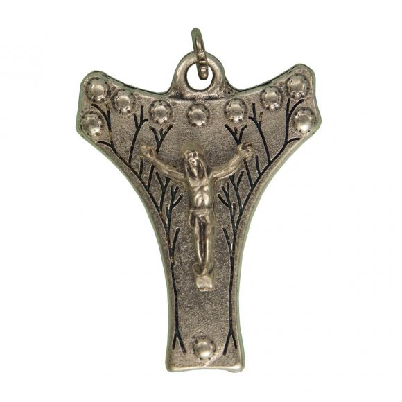 Medalha Crucifixo Cálice Prateado