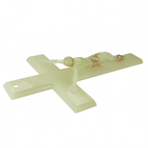 Crucifixo de Parede Luminoso com Cristo - 15 cm
