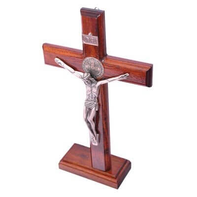 Crucifixo de São Bento para Parede/mesa - 26 cm