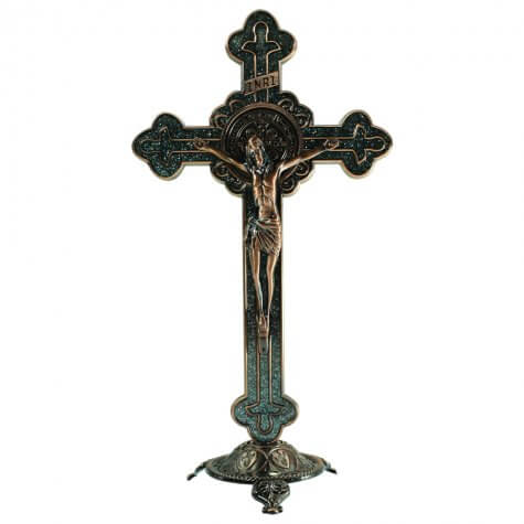 Crucifixo Estilizado de Mesa São Bento