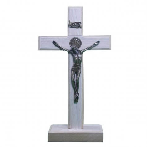 Cruz de Madeira - Medalha de São Bento - 17 x 10
