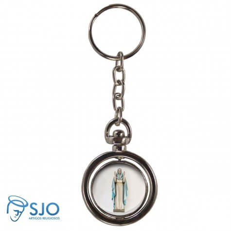 Chaveiro Redondo Giratório - Nossa Senhora do Equilíbrio