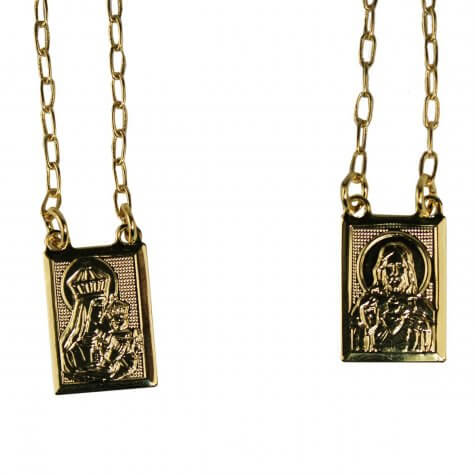 Escapulário Dourado Folheado