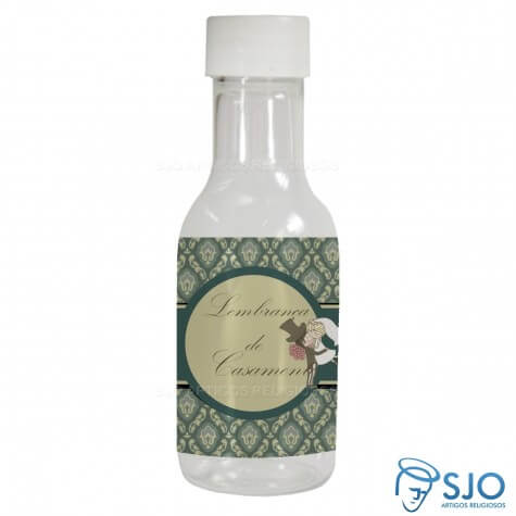 Garrafinha de Plástico Casamento 50ml - Mod. 3