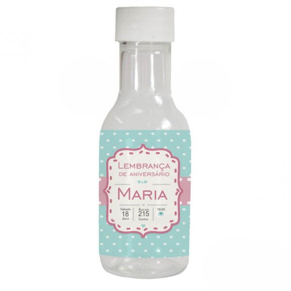 Garrafinha de Plástico Aniversário 50ml - Mod. 1