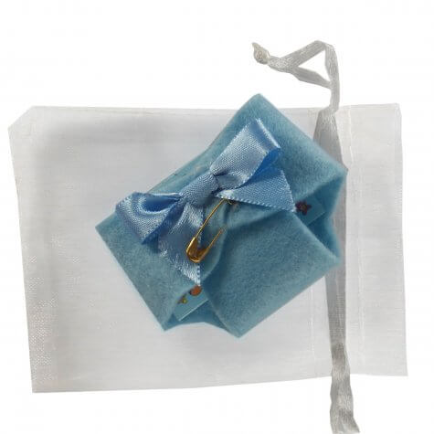 Kit Lembrancinha de Nascimento + Saquinho de Organza