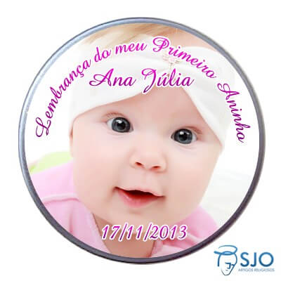 Latinha de Aniversário do Meu Primeiro Aninho - Menina