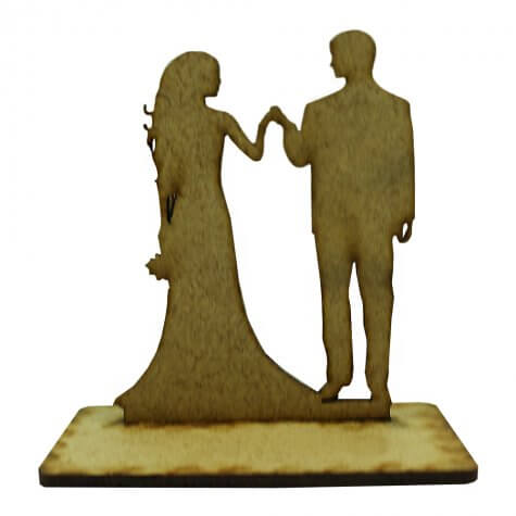 Lembrancinha de Casamento Noivos em MDF - Mod. 22