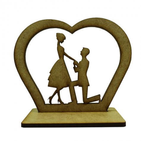Lembrancinha de Casamento Noivos em MDF - Mod. 9