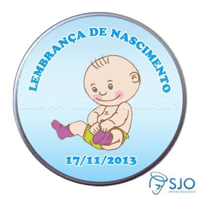 Latinha de nascimento - Mod. 8 - Masc.