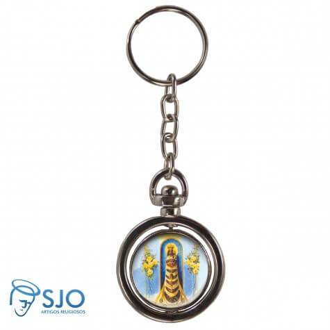 Chaveiro Redondo Giratório - Nossa Senhora do Loreto