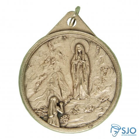 Medalha Redonda Nossa Senhora de Lourdes