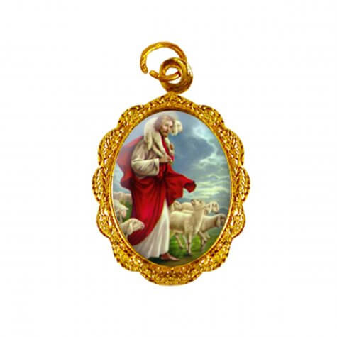 Medalha de alumínio - Bom Pastor