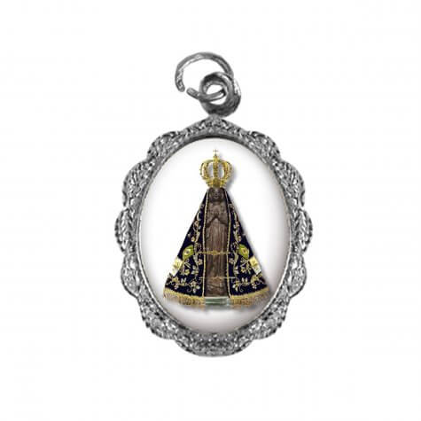 Medalha de alumnio - Nossa Senhora Aparecida - Mod. 2 (vendas por cento)