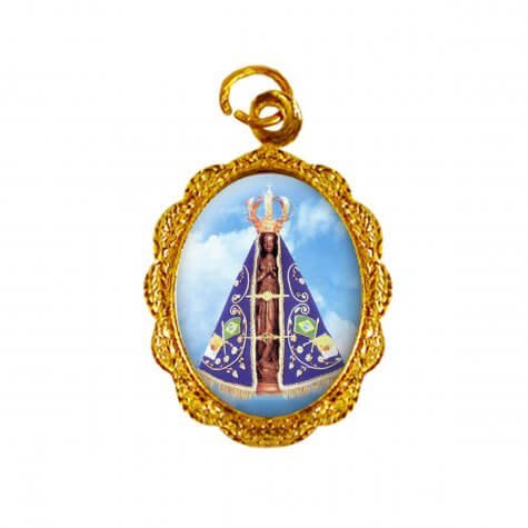 Medalha de alumínio - Nossa Senhora Aparecida - Mod. 3