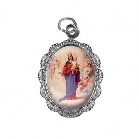 Medalha de alumínio - Nossa Senhora Auxiliadora - Mod. 2