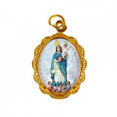 Medalha de Alumnio - Nossa Senhora da Cabea (vendas por cento)