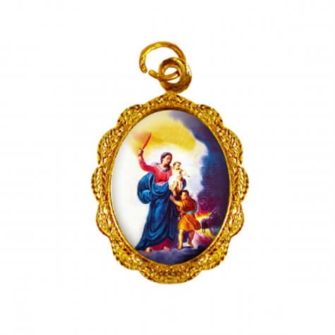 Medalha de alumínio - Nossa Senhora da Defesa