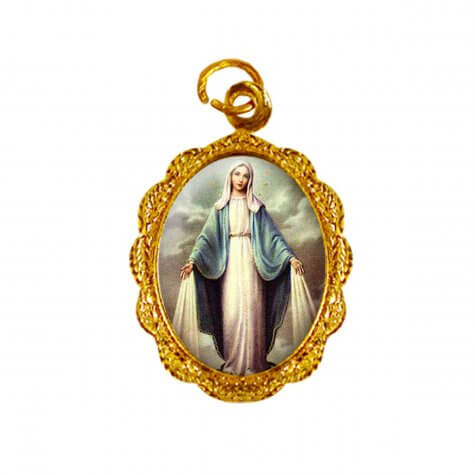 Medalha de alumnio - Nossa Senhora das Graas - Mod. 3 (vendas por cento)