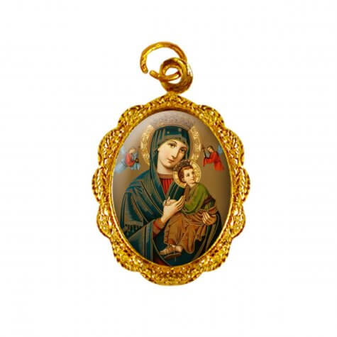 Medalha de alumínio - Nossa Senhora do Perpétuo Socorro - Mod. 2