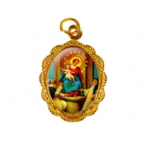 Medalha de alumínio - Nossa Senhora do Rosário