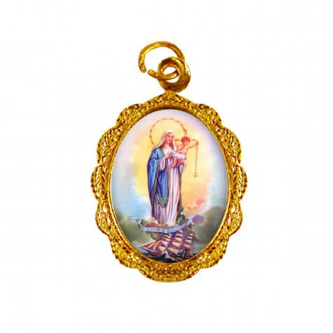 Medalha de alumínio - Nossa Senhora dos Navegantes