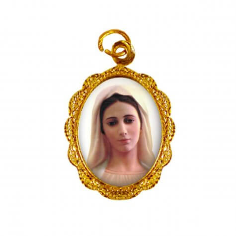 Medalha de alumínio - Nossa Senhora Rainha da Paz - Mod. 1