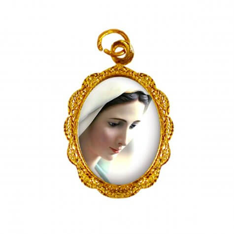 Medalha de alumínio - Nossa Senhora Rainha da Paz - Mod. 2