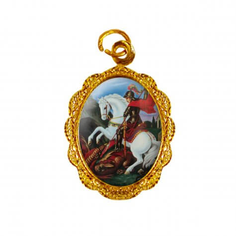 Medalha de alumnio - So Jorge (vendas por cento)