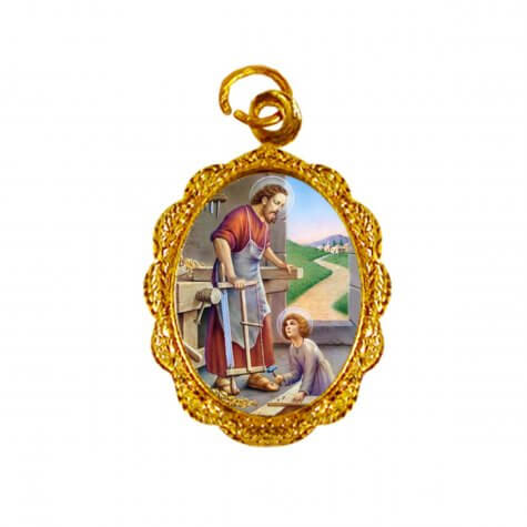 Medalha de alumnio - So Jos do Operrio - Mod. 1 (vendas por cento)