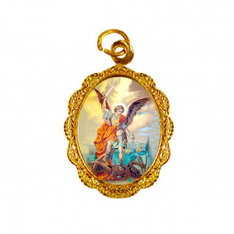 Medalha de alumínio - São Miguel Arcanjo - Mod. 1