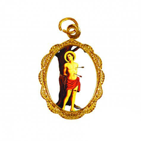Medalha de Alumínio - São Sebastião - Mod. 02